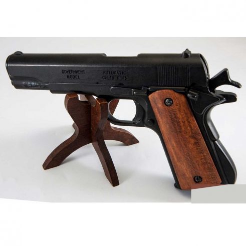 Pistola Automática 45 M1911 A1 USA "1ª 𝓨 2ª 𝓖𝓾𝓮𝓻𝓻𝓪 𝓜𝓾𝓷𝓭𝓲𝓪𝓵" Con Cachas de Madera DENIX Ref 9316