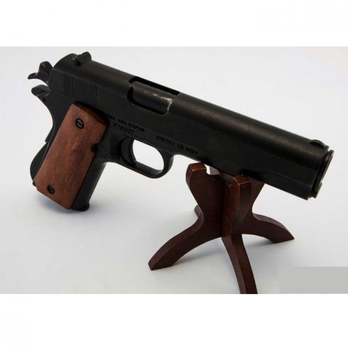 Pistola Automática 45 M1911 A1 USA "1ª 𝓨 2ª 𝓖𝓾𝓮𝓻𝓻𝓪 𝓜𝓾𝓷𝓭𝓲𝓪𝓵" Con Cachas de Madera DENIX Ref 9316