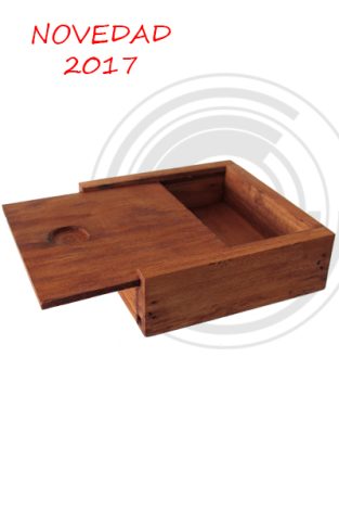 caja madera de estrellas