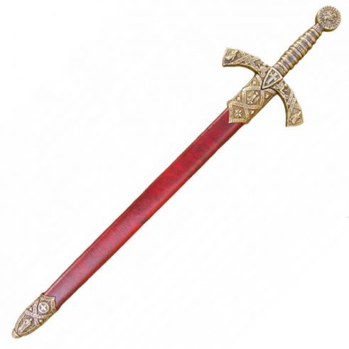 Abrecartas espada de caballero templario con funda DENIX