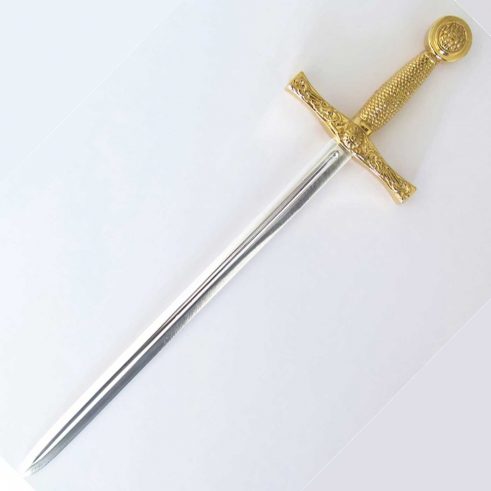 Abrecartas mini espada Excalibur oro y plata DENIX