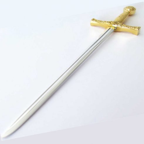 Abrecartas mini espada Excalibur oro y plata DENIX