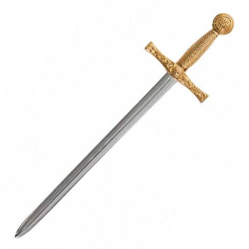 Abrecartas mini espada Excalibur oro y plata DENIX