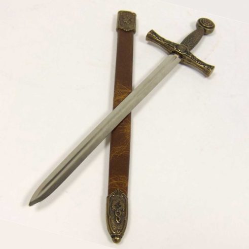 Abrecartas mini espada Excalibur con funda DENIX