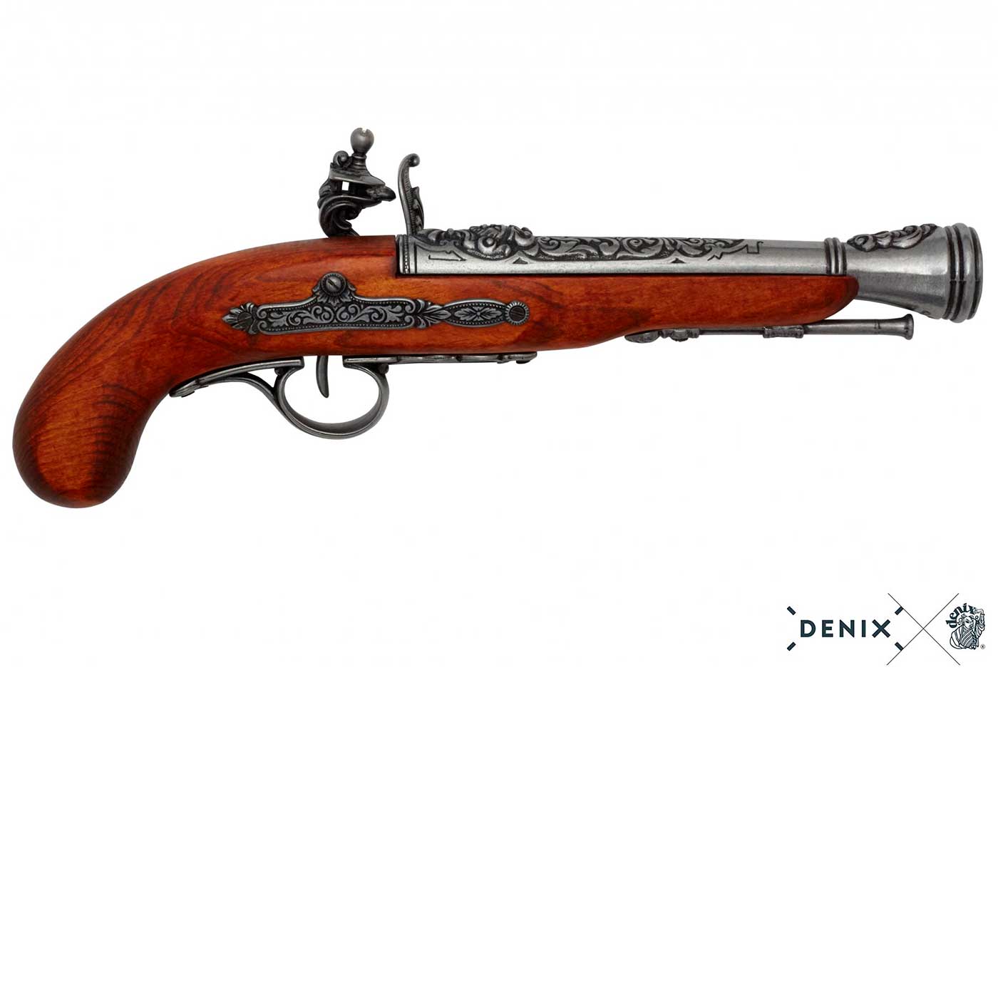 Pistola de chispa antigua zurda 1126G