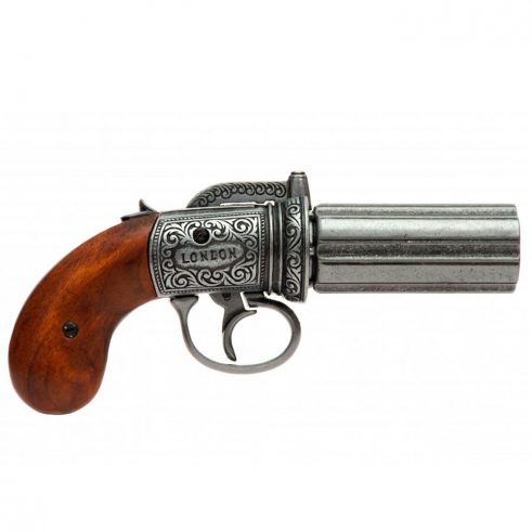 Revolver-pimentero-de-6-canones,-Inglaterra-1840.-Ref.1071.-DENIX