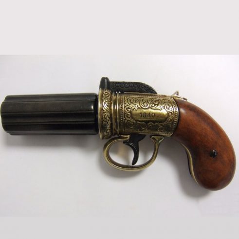 Revolver-pimentero-de-6-canones,-Inglaterra-1840.-Ref.5071.-DENIX-(6)