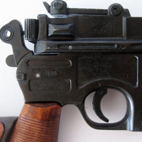 Pistola C96 con funda culata de madera Ref 1025 DENIX