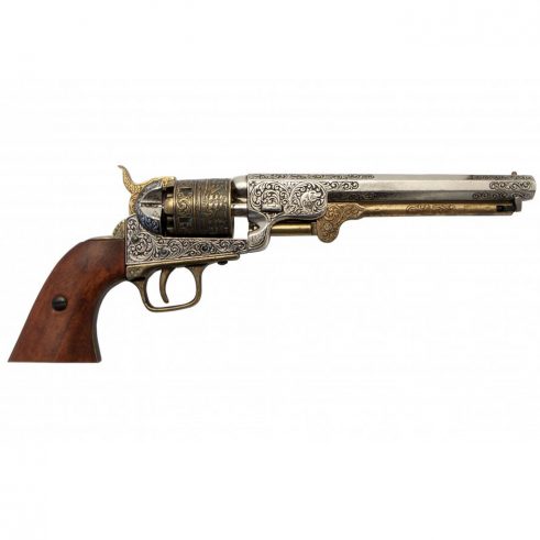 Revolver-Navy-de-la-Guerra-de-Secesion,-USA-1851.-Ref.-1040-l.-DENIX