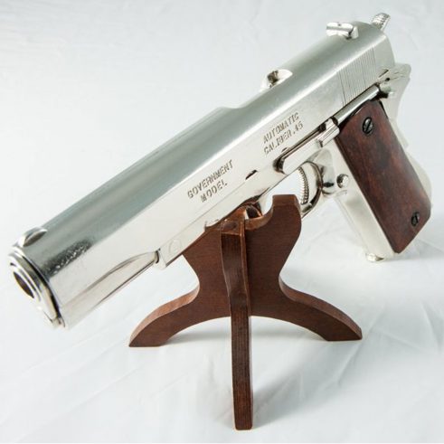 Pistola automática 45 M1911 A1 Fabricada por ColtUSA 1911 Cachas Madera Lacada