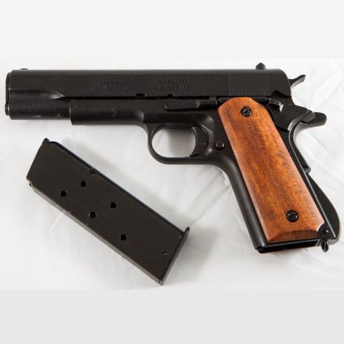 Pistola automática M1911 A1 Fabricada por Colt USA1911 cachas plástico marrón