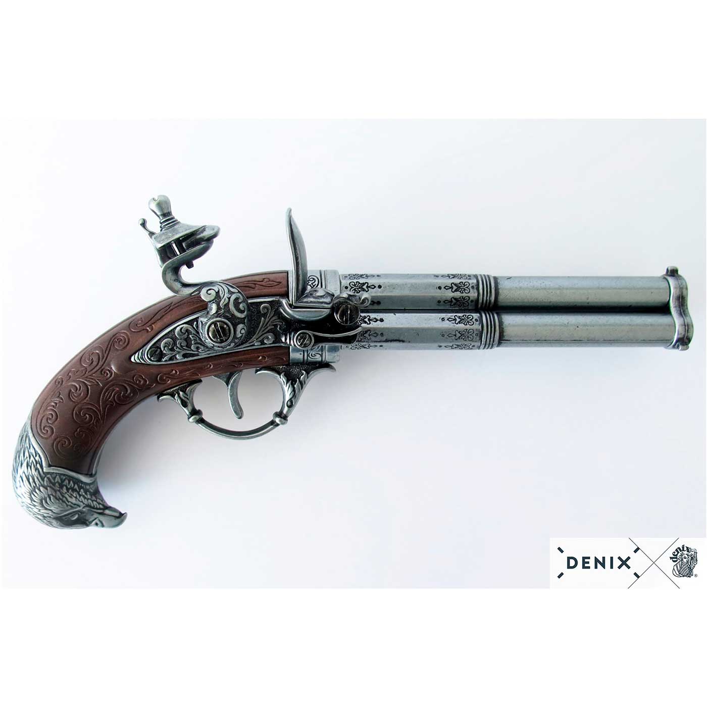 1306-Pistola-de-3-canones-giratorios--Francia-S--XVIII