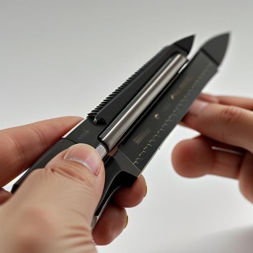 Soporte para Katana abierta y su funda hecho en madera negra